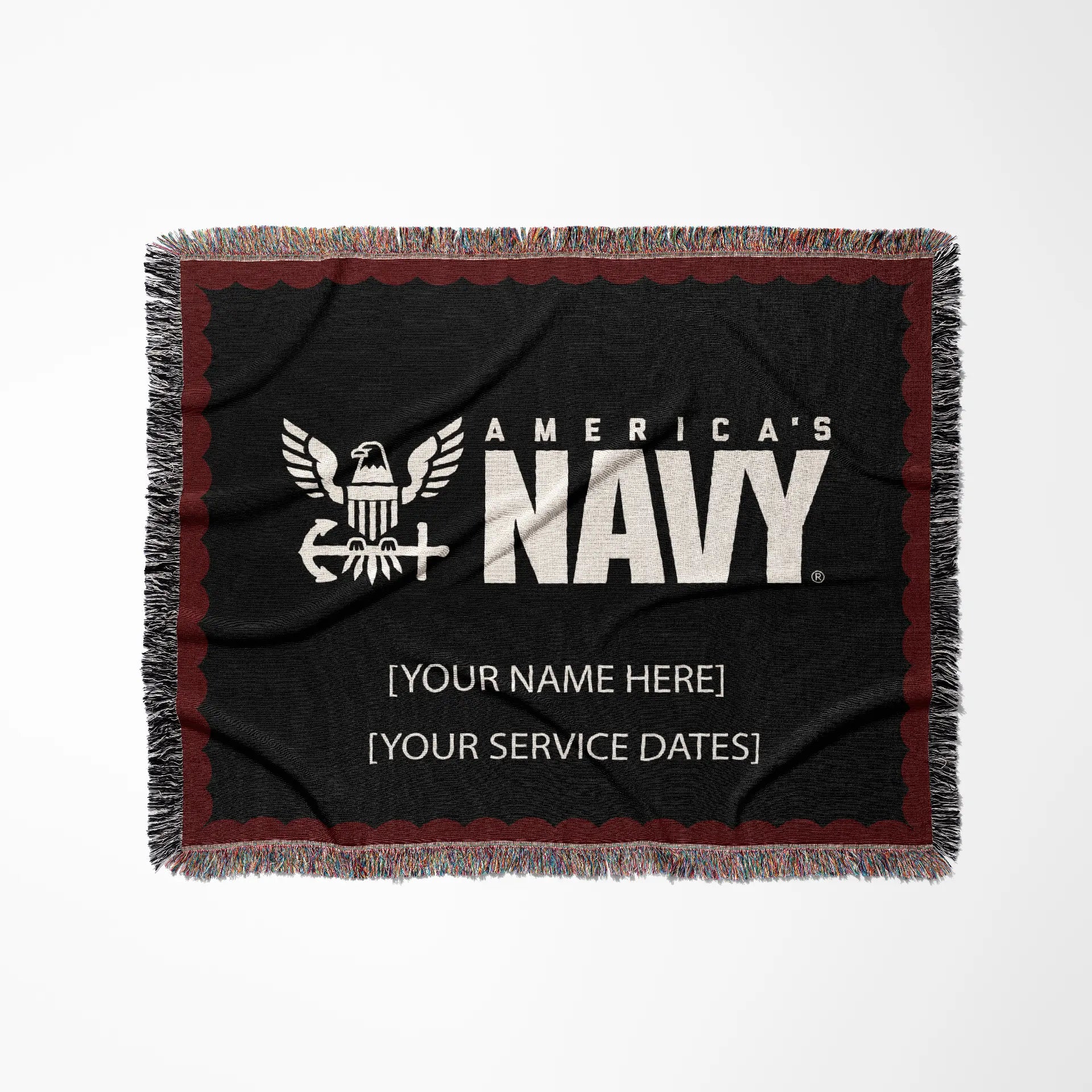 Officially Licensed U.S. Navy Woven Blanket - America's Navy