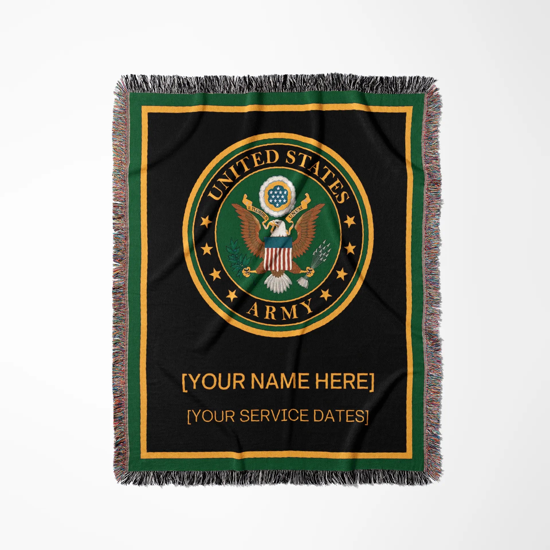 Officially Licensed U.S. Army Woven Blanket - Army Seal