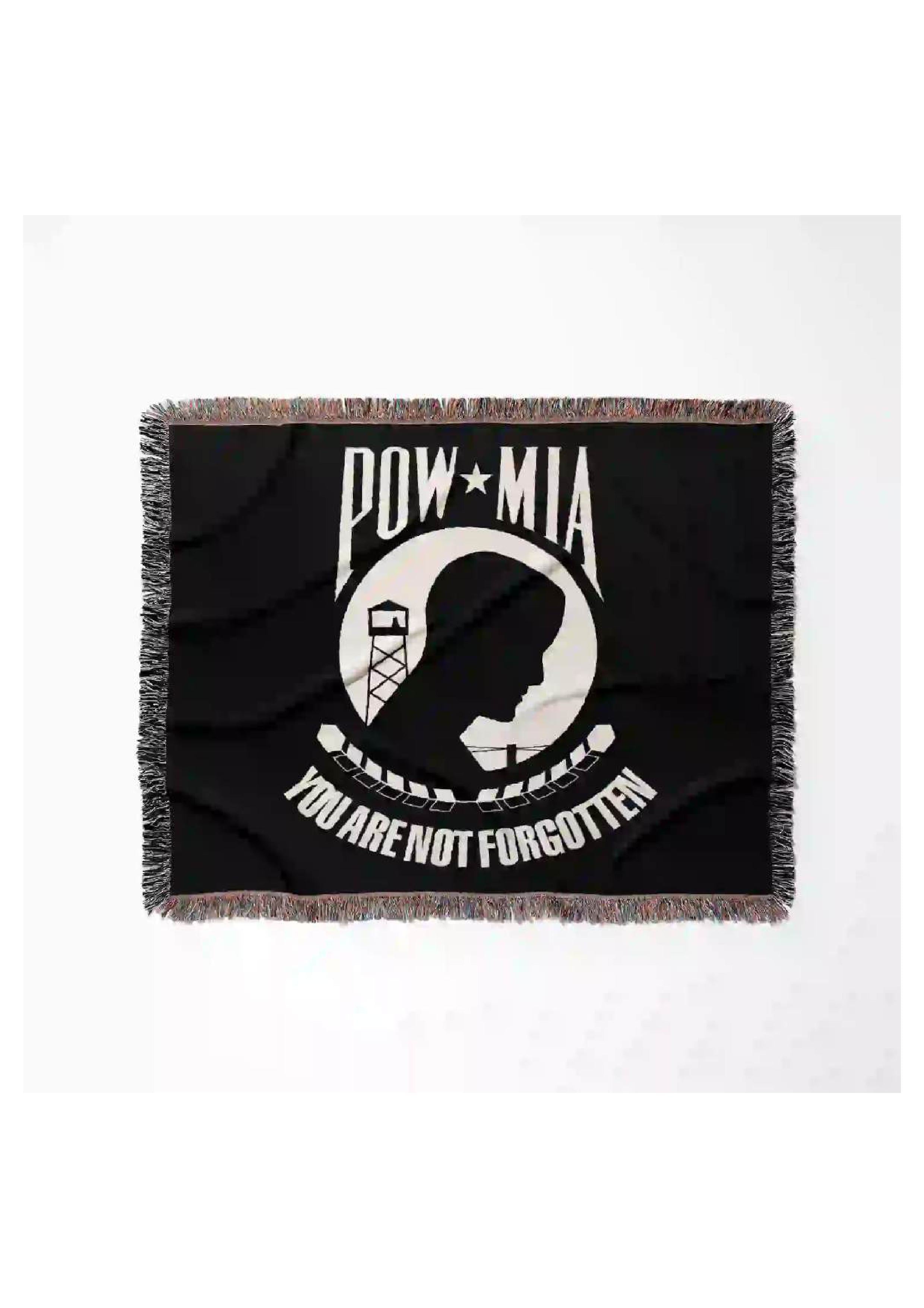 POW ★ MIA Woven Blanket – “You Are Not Forgotten”