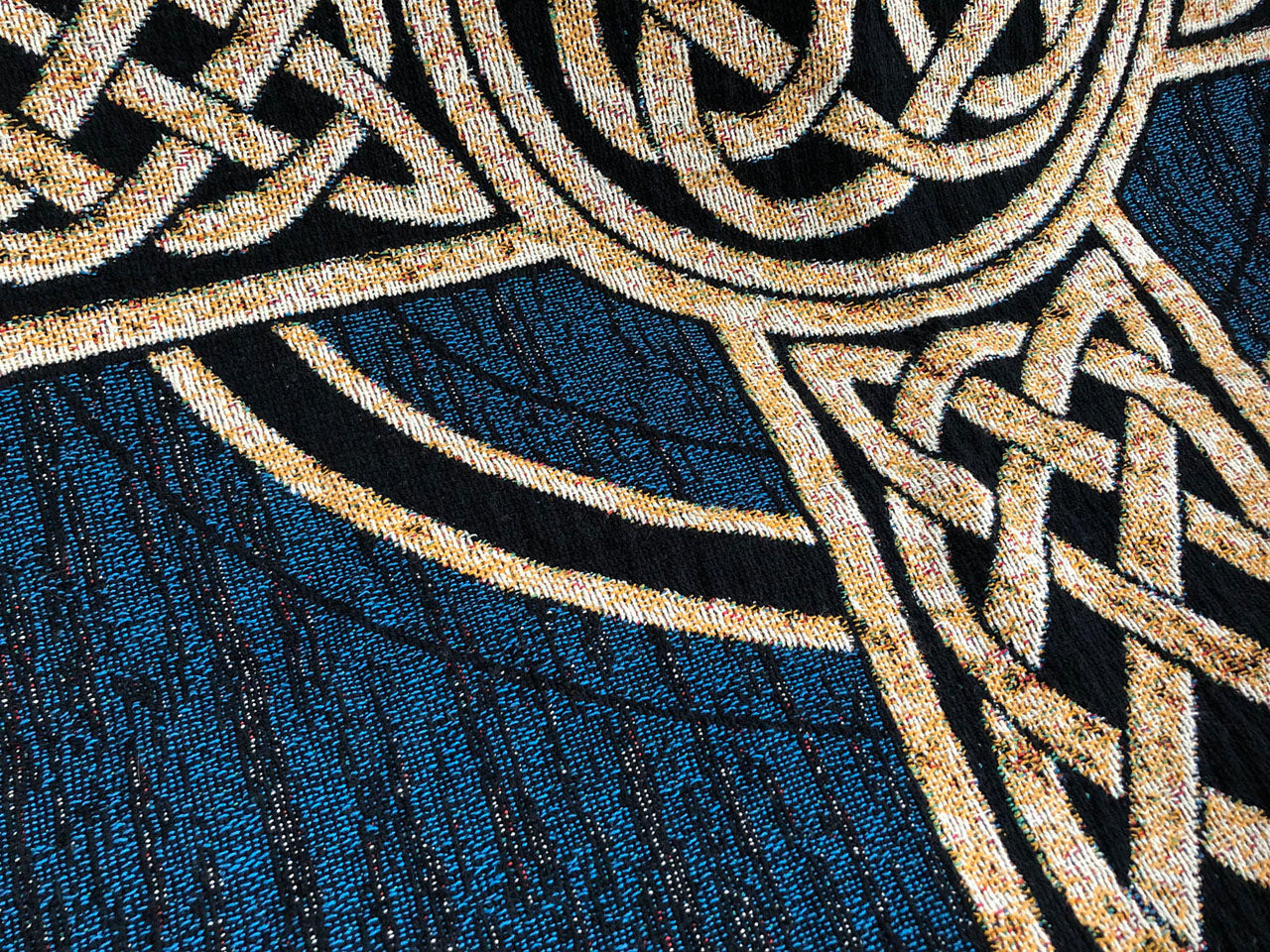 Celtic Cross Woven Blanket