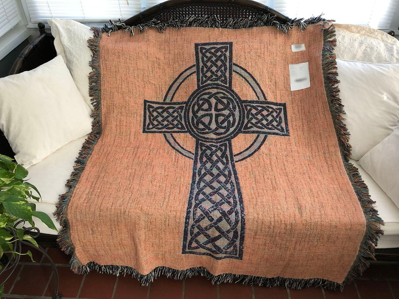 Celtic Cross Woven Blanket