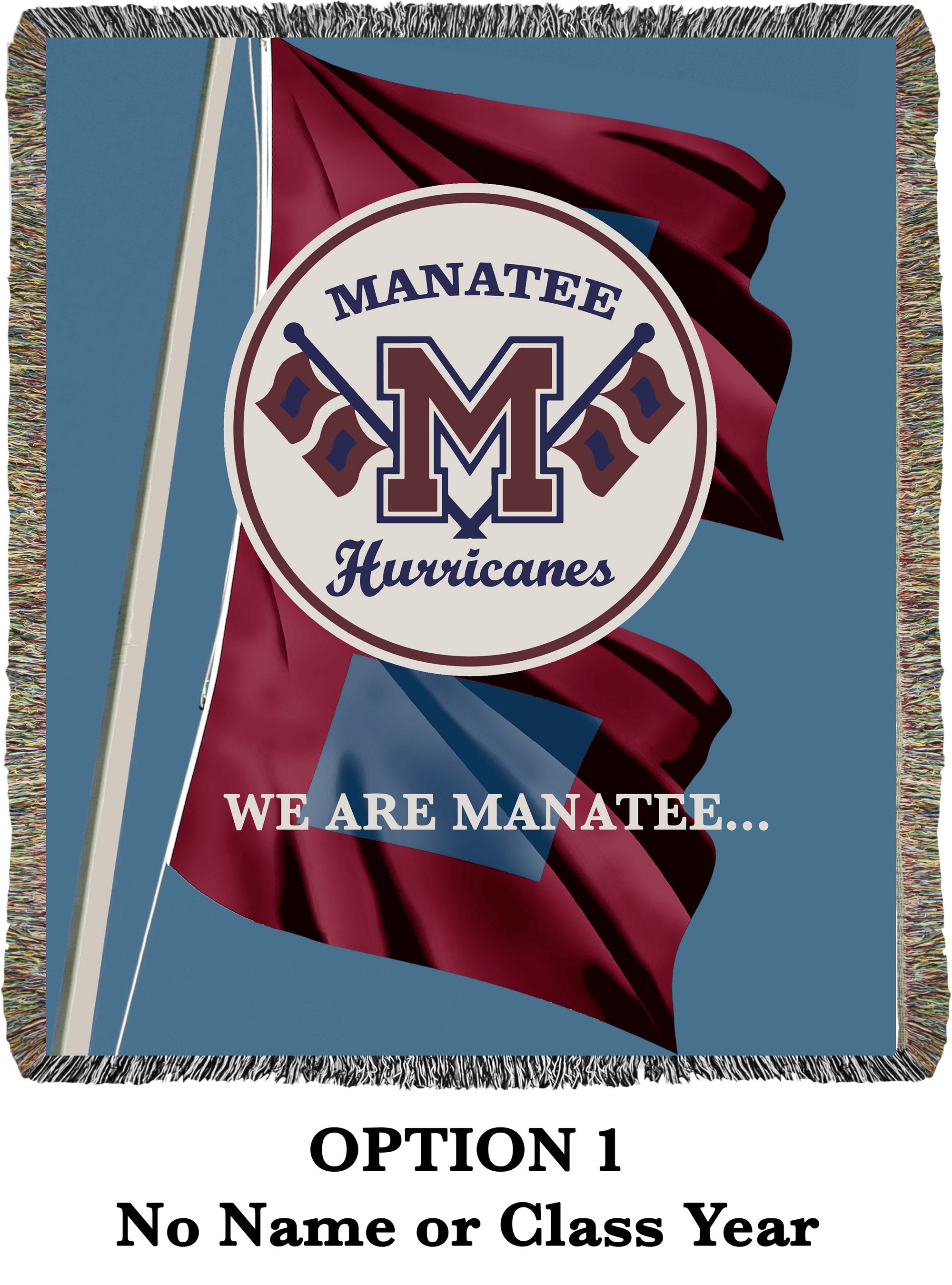 Recaudación de fondos con mantas tejidas personalizadas de la escuela secundaria Manatee