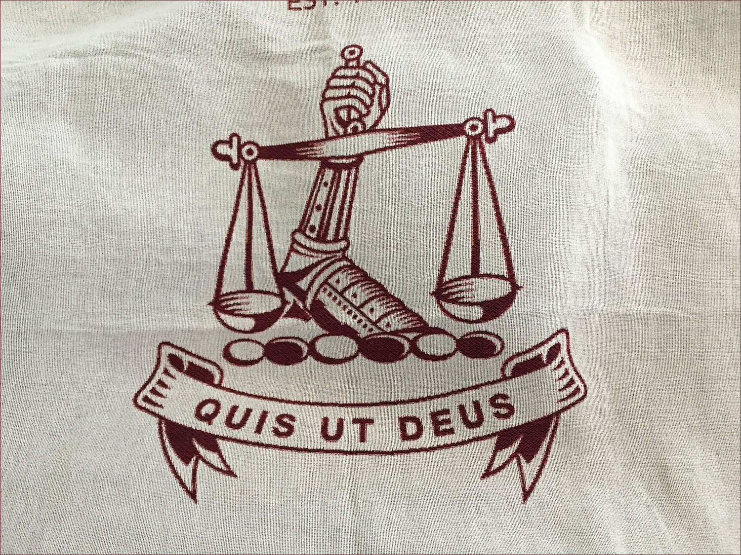 Couverture tissée personnalisée avec l'emblème de l'école Michaelhouse