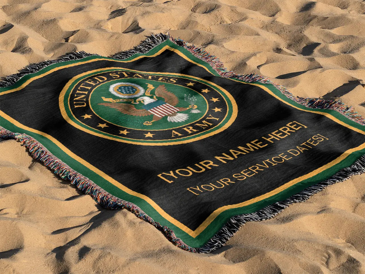 Officially Licensed U.S. Army Woven Blanket - Army Seal