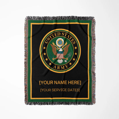 Officially Licensed U.S. Army Woven Blanket - Army Seal