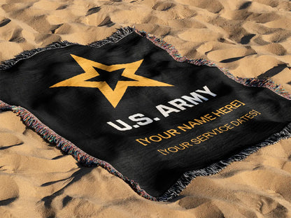 U.S. Army Logo Custom Commemorative Blanket - Officially Licensed