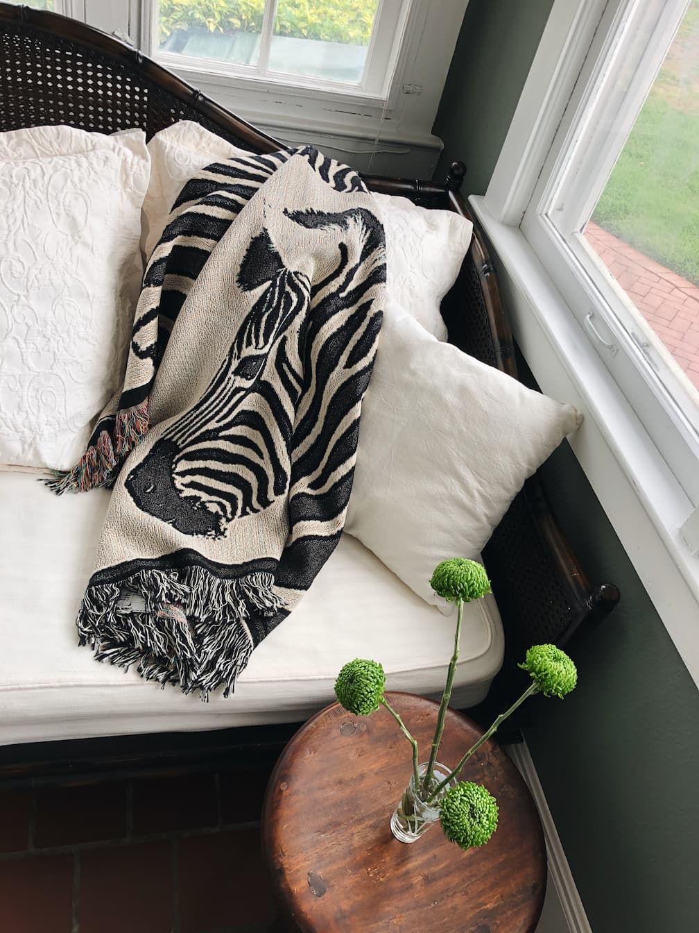 Zebra Black and White Throw Blanket